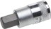 Торцовая бита-головка KRAFTOOL &quot;INDUSTRIE QUALITAT&quot;, материал S2, HEX, сатинированная, 1/2&quot;, H14 27908-14_z01 купить в Когалыме