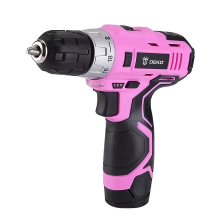 Дрель аккумуляторная DEKO GCD12DU3 PINK SET2 + оснастка 13 шт, 063-4171 купить в Когалыме