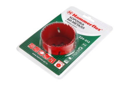 Коронка биметаллическая HAMMER Ф65х38мм 5/8&quot; BiMETALL (224-012) купить в Когалыме