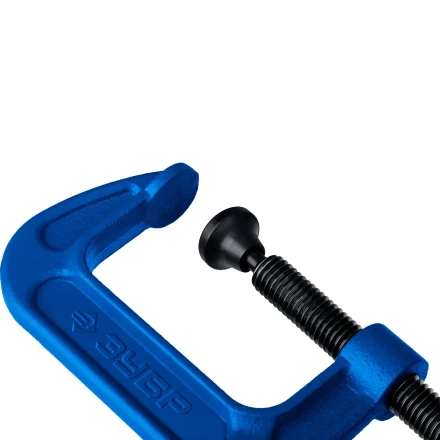 ЗУБР ПCС-50, 50 мм, чугунная струбцина тип С (G-образная), Профессионал (32245-050) купить в Когалыме