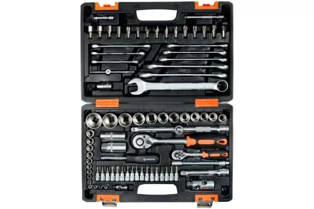 Набор инструментов АВТО, 1/2" , 1/4" , CrV, в кейсе 82 предм Вихрь 73/6/7/6 купить в Когалыме
