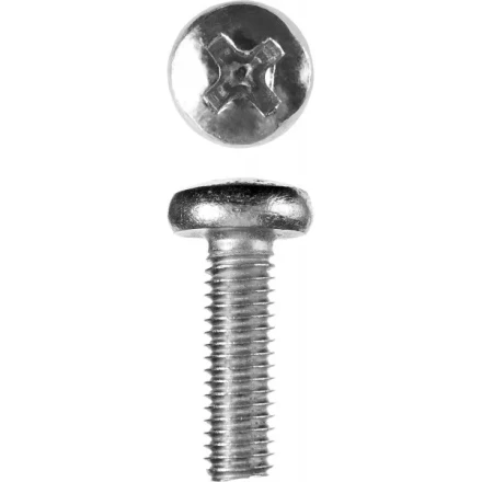 Винт ЗУБР "МАСТЕР" DIN 7985, класс прочности 4.8, оцинкованный, M6x20мм, 5кг 303150-06-020 купить в Когалыме