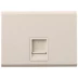 Розетка СВЕТОЗАР "ЭФФЕКТ" компьютерная, одинарная, без вставки и рамки, цвет бежевый SV-54419-B купить в Когалыме
