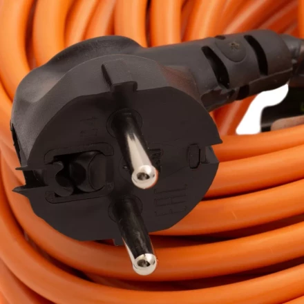 Удлинитель-шнур силовой 50 м Сибртех 95825, 16А, тип УХ16, ПВС, 1 розетка без заземления купить в Когалыме