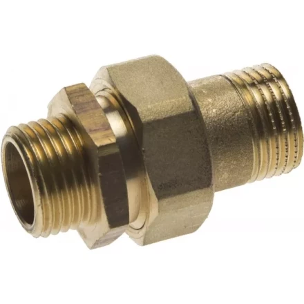 Соединитель GENERAL FITTINGS прямой с накидной гайкой, латунь, ш/ш, 1/2" 51037-S/S-1/2 купить в Когалыме