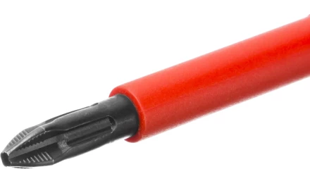 Отвертка KRAFTOOL, высоковольтная, Cr-Mo-V стержень, двухкомпонент. маслобензостойкая рукоятка, PH №2, 100мм 250084-2-100 купить в Когалыме