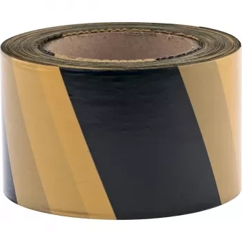 Лента сигнальная 50 мм х 200 м черно-желтая СИБРТЕХ/Россия 89033 купить в Когалыме