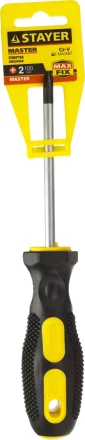 Отвертка STAYER "MASTER", двухкомпонентная рукоятка, магнитный наконечник, PH2x100мм 2510-2-10_z01 купить в Когалыме