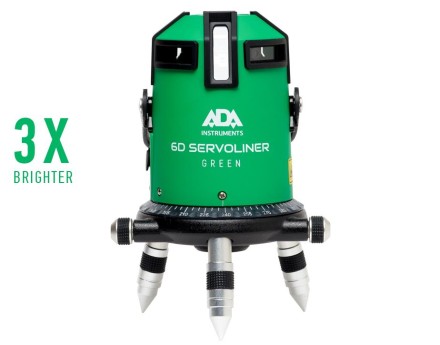 Построитель лазерных плоскостей ADA 6D Servoliner GREEN с калибровкой ADA купить в Когалыме