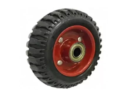 Колесо литое резиновое 200 мм PF200 с протектором и кронштейном 1031463 купить в Когалыме