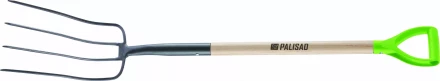 Вилы 4-рогие Palisad, сенные, кованые, 210х340х1260 мм, деревянный лакированный черенок, 61393 купить в Когалыме