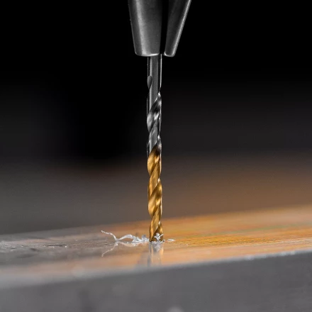 Сверло спиральное по металлу Denzel 2,5 x 57 мм, Р6М5, Golden Tip , 2шт. 718224 купить в Когалыме