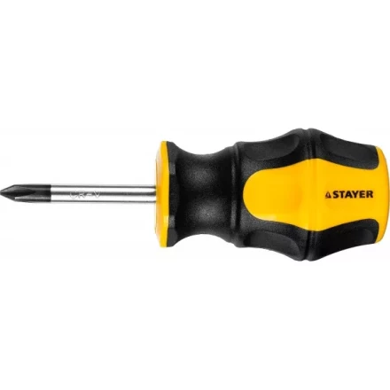 Отвертка STAYER "MASTER" "HERCULES", Сr-V, противоскользящая рукоятка, PH1x38мм 25052-38-1_z02 купить в Когалыме
