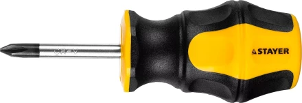 Отвертка STAYER "MASTER" "HERCULES", Сr-V, противоскользящая рукоятка, PH1x38мм 25052-38-1_z02 купить в Когалыме