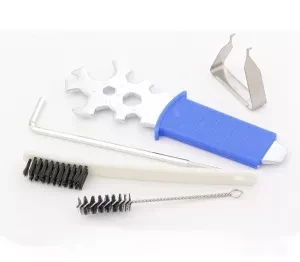 Пневматический краскопульт AG 901 LVMP профессиональный, гравитационного  типа, сопла 1,3 и 1,1 мм Stels 57365 купить в Когалыме