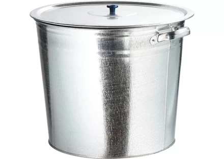 Бак для воды Россия оцинкованный с крышкой (крышка с ручкой) 32л, без крана 67549 купить в Когалыме