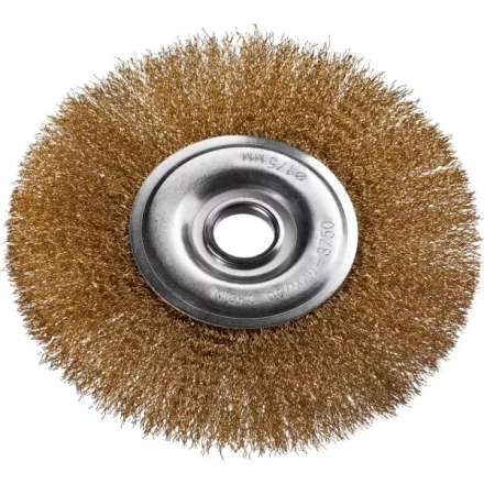DEXX. Щетка дисковая для УШМ, витая стальная латунированная проволока 0,3мм, 175ммх22мм 35101-175 купить в Когалыме