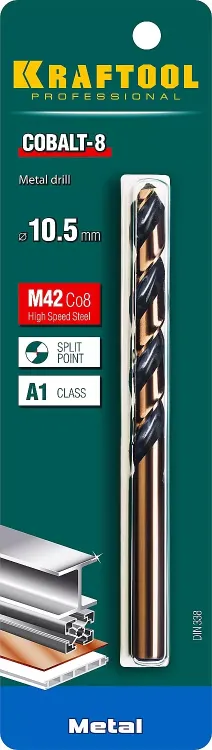 Сверло по металлу HSS-Co 29656-10.5 купить в Когалыме