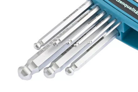 Набор ключей имбусовых HEX 1,5–10 мм S2 9 шт удлиненные с шаром сатинированные Gross 16403 купить в Когалыме