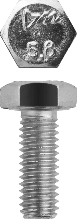 Болт ЗУБР "МАСТЕР" с шестигранной головкой, ГОСТ 7798-70, класс прочности 5.8, оцинкованный, M6x12мм, 5кг 303080-06-012 купить в Когалыме