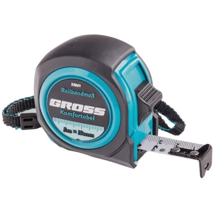 Рулетка Komfortabel 5 м х 19 мм обрезиненный корпус Gross 32561 купить в Когалыме