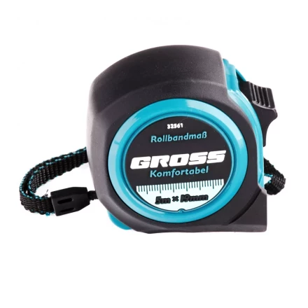 Рулетка Komfortabel 5 м х 19 мм обрезиненный корпус Gross 32561 купить в Когалыме