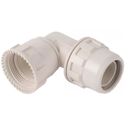 Переходник ЗУБР "ШиреФит" угловой 90° "накидная гайка - штуцер с гайкой", 32мм 51482-32 купить в Когалыме