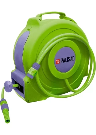 Катушка с поливочным шлангом 20 м, автоматическая, диаметр штуцера 1/2"  PALISAD 67407 купить в Когалыме