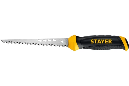 STAYER 160 мм, выкружная ножовка по гипсокартону, Professional, 8TPI, 15173_z02 купить в Когалыме