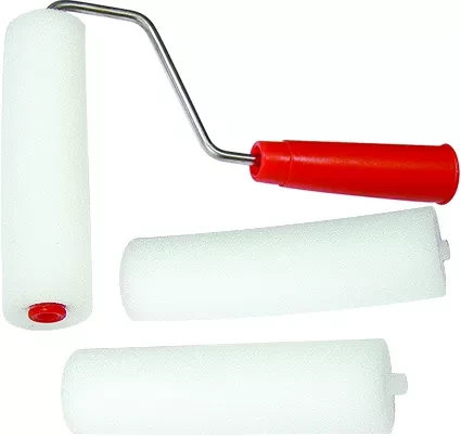 Набор: валик "ПОРОЛОН" с ручкой + 2 шубки 100 мм D валика - 42 мм  Россия 80445 купить в Когалыме