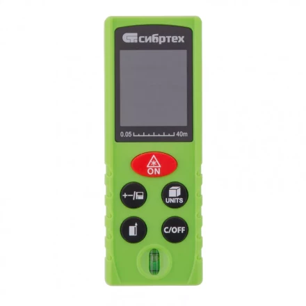 Лазерный дальномер Сибртех PM-40 с пузырьковым уровнем 38010 купить в Когалыме