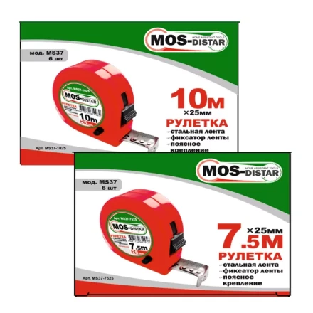 Рулетка измерительная MOS-DISTAR MS37-3016 купить в Когалыме