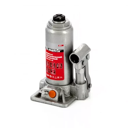 Домкрат гидравлический бутылочный 3 т в пластиковом кейсе Matrix 50774 купить в Когалыме