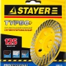 Чашка STAYER "PROFESSIONAL" алмазная сегментированная, высота 22,2мм, 125мм 33380-125 купить в Когалыме