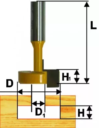 Фреза паз. конструкционная ф95мм Т-обр хв. 12мм 46102 купить в Когалыме