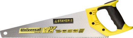 Ножовка универсальная (пила) STAYER Universal 400 мм, 7 TPI, закаленный зуб, рез вдоль и поперек волокон, для средних заготовок, фанеры, ДСП, МДФ 1510-40_z01 купить в Когалыме