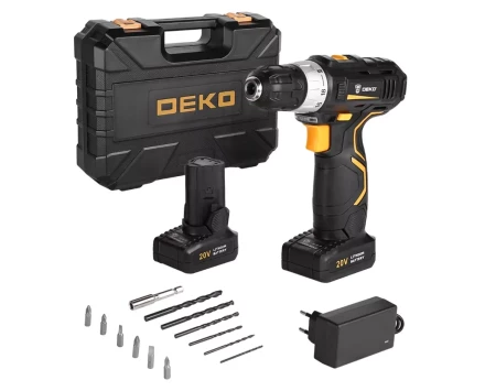 Дрель аккумуляторная в наборе DEKO GCD20DU3 SET3, 063-4142 купить в Когалыме