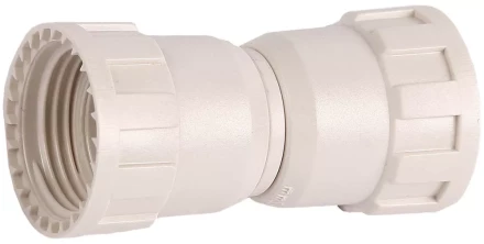 Соединитель ЗУБР "ШиреФит" "накидная гайка - накидная гайка", 20мм 51496-20 купить в Когалыме