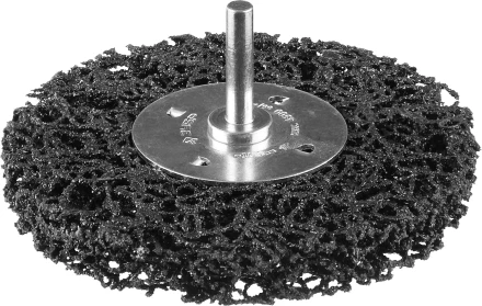 ЗУБР "ПРОФЕССИОНАЛ". Щетка дисковая для дрели, нейлоновая проволока с абразивным покрытием, с открытой агрессивной структурой, 100мм 35162-100_z01 купить в Когалыме