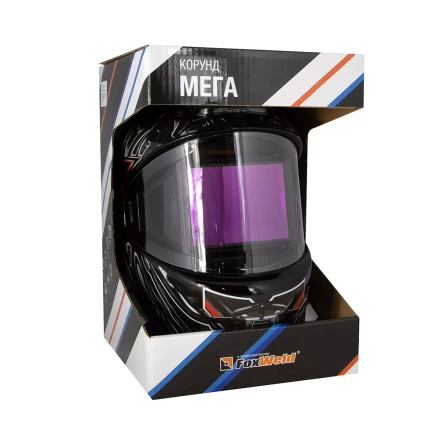 Маска сварщика Корунд МЕГА чёрная ф-р MEGA внеш. регулировка в коробке купить в Когалыме