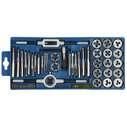 Набор ЗУБР "МАСТЕР" с металлореж. инструментом, метчики однопроходные и плашки М3-М12, оснастка - в пласт. боксе 40пред. 2810-H40_z01 купить в Когалыме