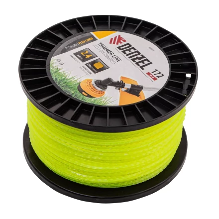 Леска для триммера зубчатый квадрат, 2,4мм х 172м, на DIN катушке FLEX CORD// Denzel 96804 купить в Когалыме