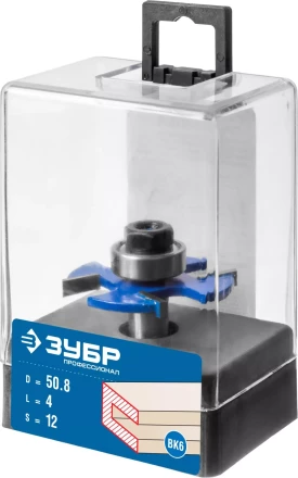ЗУБР 50.8 x 4 мм, хвостовик 12 мм, фреза горизонтально-пазовая, Профессионал (28757-50.8-4-12) купить в Когалыме