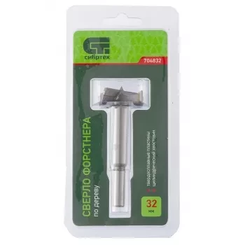 Сверло Форстнера по дереву 32 мм цилиндрический хвостовик СИБРТЕХ 704832 купить в Когалыме