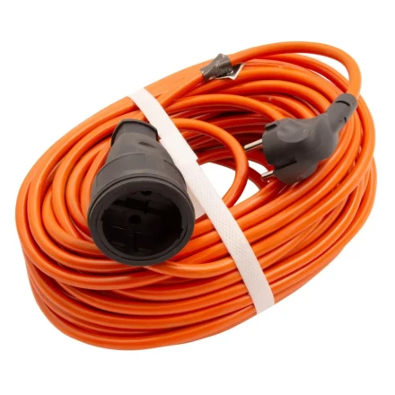 Удлинитель-шнур силовой 20 м Сибртех 95832, 16А, тип УХ16, ПВС, усиленный, 1 розетка без заземления купить в Когалыме