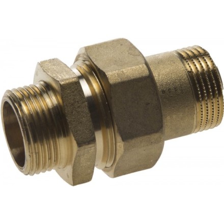 Соединитель GENERAL FITTINGS прямой с накидной гайкой, латунь, ш/ш, 3/4&quot; 51037-S/S-3/4 купить в Когалыме