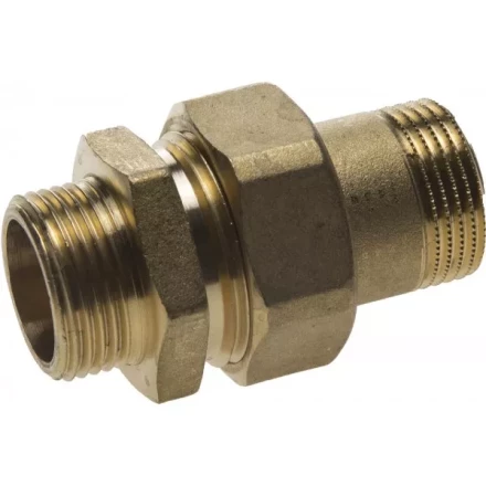 Соединитель GENERAL FITTINGS прямой с накидной гайкой, латунь, ш/ш, 3/4" 51037-S/S-3/4 купить в Когалыме