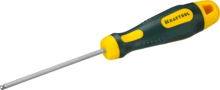 Отвертка KRAFTOOL, Cr-Mo-V сталь, двухкомпонентная противоскользящая рукоятка, HEX, №3x75мм 250075-3-075 купить в Когалыме