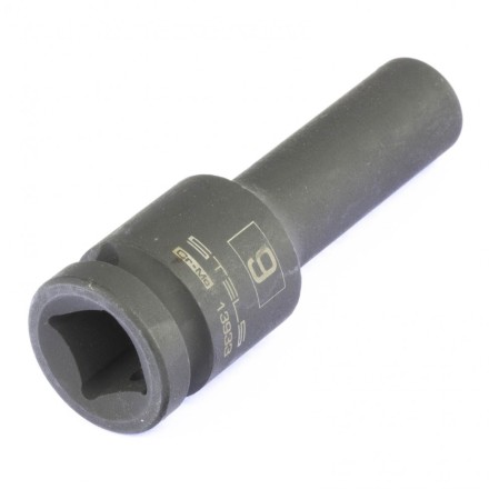 Головка ударная удлиненная шестигранная 9 мм 1/2&quot; CrMo  Stels 13933 купить в Когалыме
