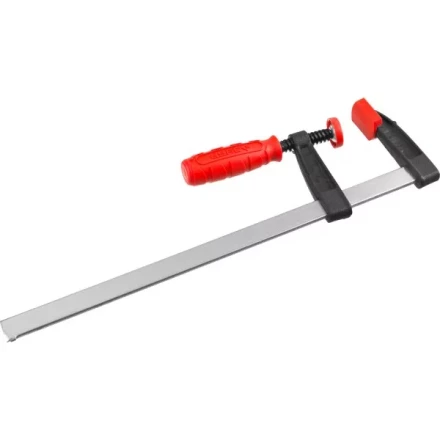 Струбцина ЗУБР "МАСТЕР", тип "F", пластмассовая ручка, стальная закаленная рейка, 50х250мм 32150-050-250 купить в Когалыме